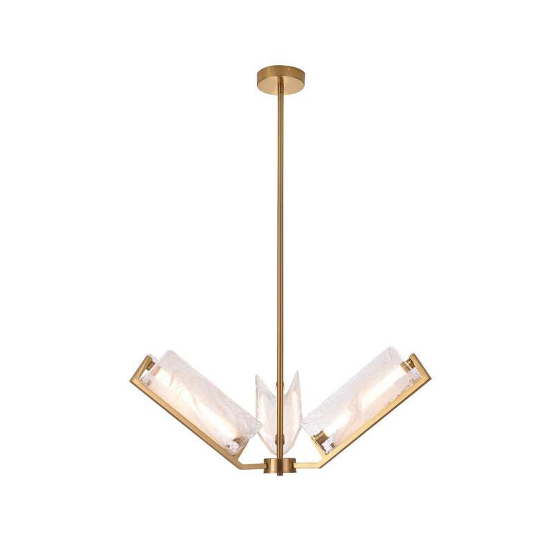 LED Chandelier<br /><span style="color:#4AB0CE;">Entrega: 4-5 semanas en USA</span><br /><span style="color:#4AB0CE;font-size:60%;">PREGUNTE POR ENTREGA EN PANAMA</span><br />Collection: Mingle<br />Finish: Satin Brass