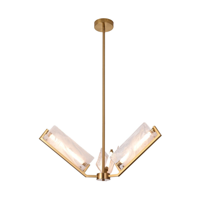 LED Chandelier<br /><span style="color:#4AB0CE;">Entrega: 4-5 semanas en USA</span><br /><span style="color:#4AB0CE;font-size:60%;">PREGUNTE POR ENTREGA EN PANAMA</span><br />Collection: Mingle<br />Finish: Satin Brass