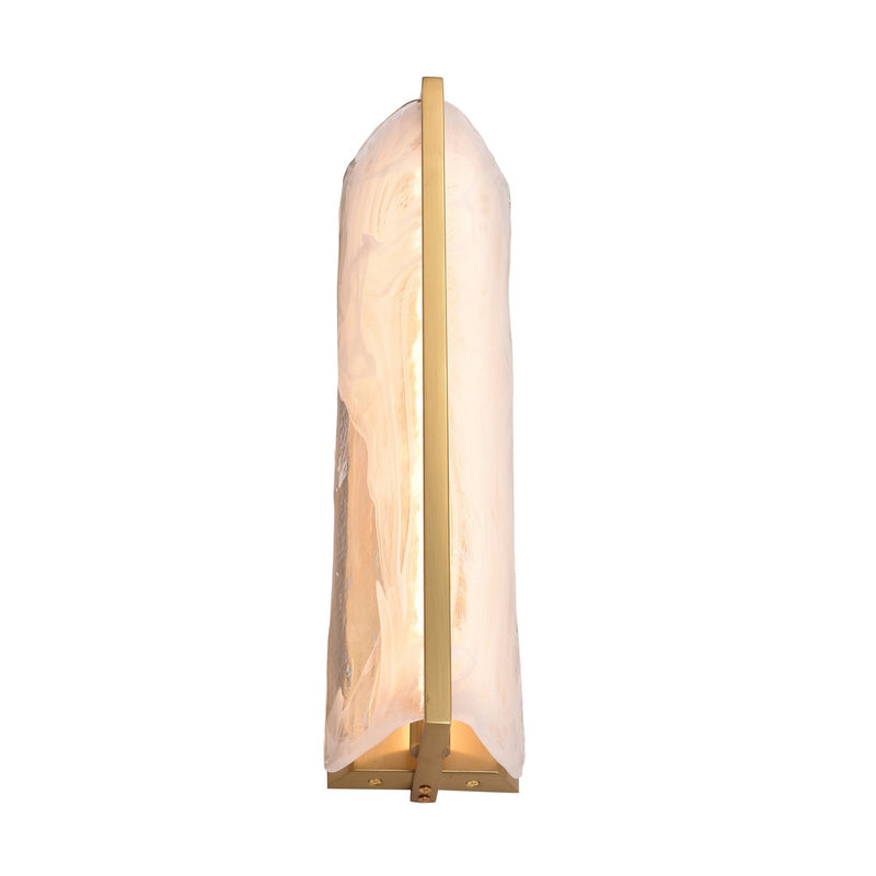 LED Wall Sconce<br /><span style="color:#4AB0CE;">Entrega: 4-5 semanas en USA</span><br /><span style="color:#4AB0CE;font-size:60%;">PREGUNTE POR ENTREGA EN PANAMA</span><br />Collection: Mingle<br />Finish: Satin Brass