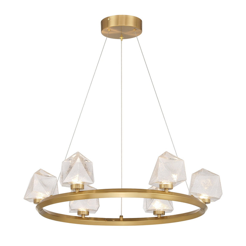 LED Chandelier<br /><span style="color:#4AB0CE;">Entrega: 2-3 semanas en USA</span><br /><span style="color:#4AB0CE;font-size:60%;">PREGUNTE POR ENTREGA EN PANAMA</span><br />Collection: Castello<br />Finish: Warm Brass