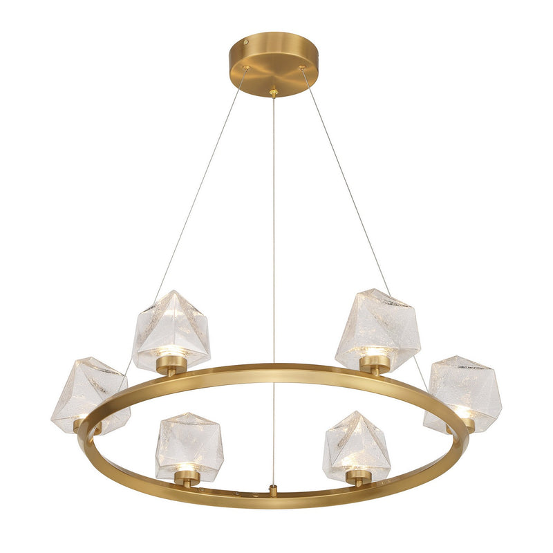 LED Chandelier<br /><span style="color:#4AB0CE;">Entrega: 2-3 semanas en USA</span><br /><span style="color:#4AB0CE;font-size:60%;">PREGUNTE POR ENTREGA EN PANAMA</span><br />Collection: Castello<br />Finish: Warm Brass
