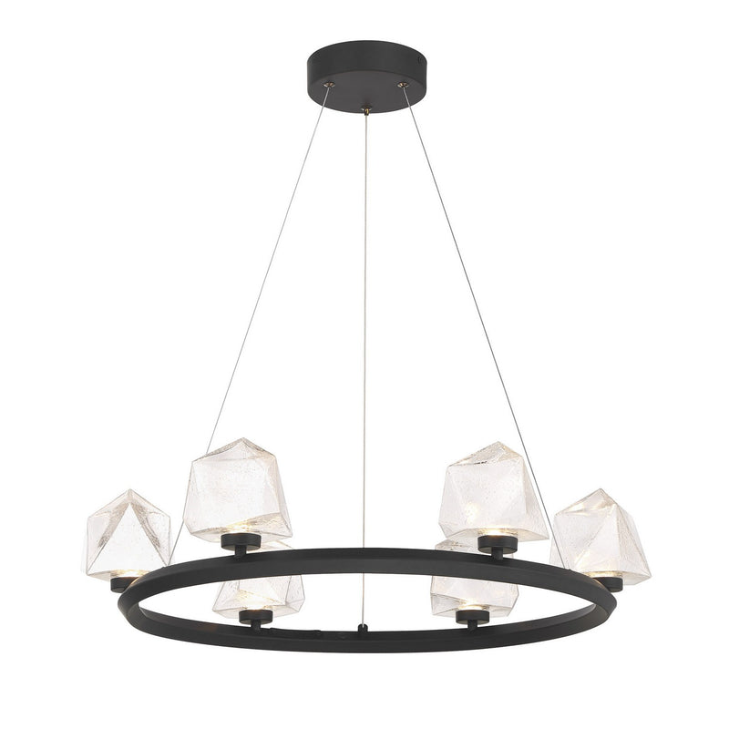 LED Chandelier<br /><span style="color:#4AB0CE;">Entrega: 2-3 semanas en USA</span><br /><span style="color:#4AB0CE;font-size:60%;">PREGUNTE POR ENTREGA EN PANAMA</span><br />Collection: Castello<br />Finish: Matte Black