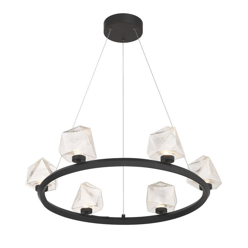 LED Chandelier<br /><span style="color:#4AB0CE;">Entrega: 2-3 semanas en USA</span><br /><span style="color:#4AB0CE;font-size:60%;">PREGUNTE POR ENTREGA EN PANAMA</span><br />Collection: Castello<br />Finish: Matte Black