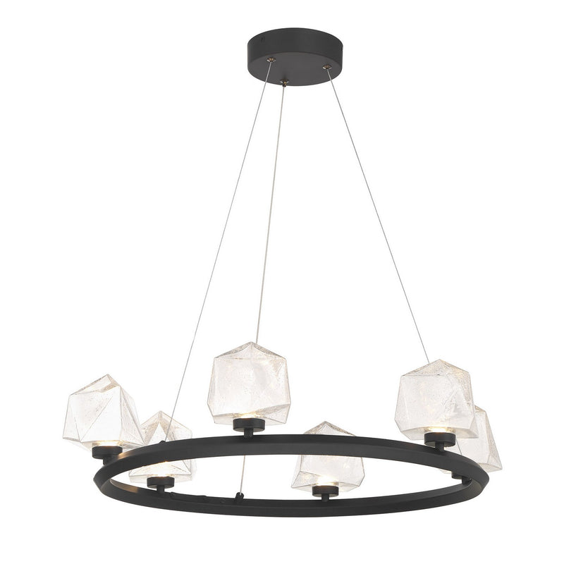 LED Chandelier<br /><span style="color:#4AB0CE;">Entrega: 2-3 semanas en USA</span><br /><span style="color:#4AB0CE;font-size:60%;">PREGUNTE POR ENTREGA EN PANAMA</span><br />Collection: Castello<br />Finish: Matte Black