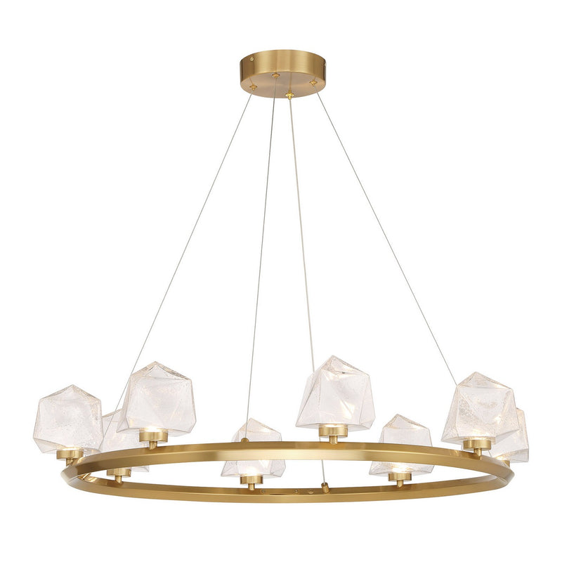 LED Chandelier<br /><span style="color:#4AB0CE;">Entrega: 2-3 semanas en USA</span><br /><span style="color:#4AB0CE;font-size:60%;">PREGUNTE POR ENTREGA EN PANAMA</span><br />Collection: Castello<br />Finish: Warm Brass