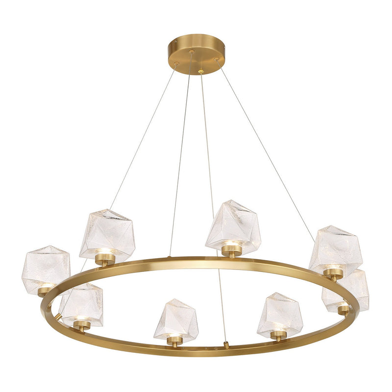 LED Chandelier<br /><span style="color:#4AB0CE;">Entrega: 2-3 semanas en USA</span><br /><span style="color:#4AB0CE;font-size:60%;">PREGUNTE POR ENTREGA EN PANAMA</span><br />Collection: Castello<br />Finish: Warm Brass