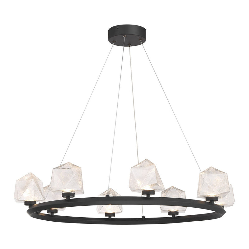 LED Chandelier<br /><span style="color:#4AB0CE;">Entrega: 2-3 semanas en USA</span><br /><span style="color:#4AB0CE;font-size:60%;">PREGUNTE POR ENTREGA EN PANAMA</span><br />Collection: Castello<br />Finish: Matte Black