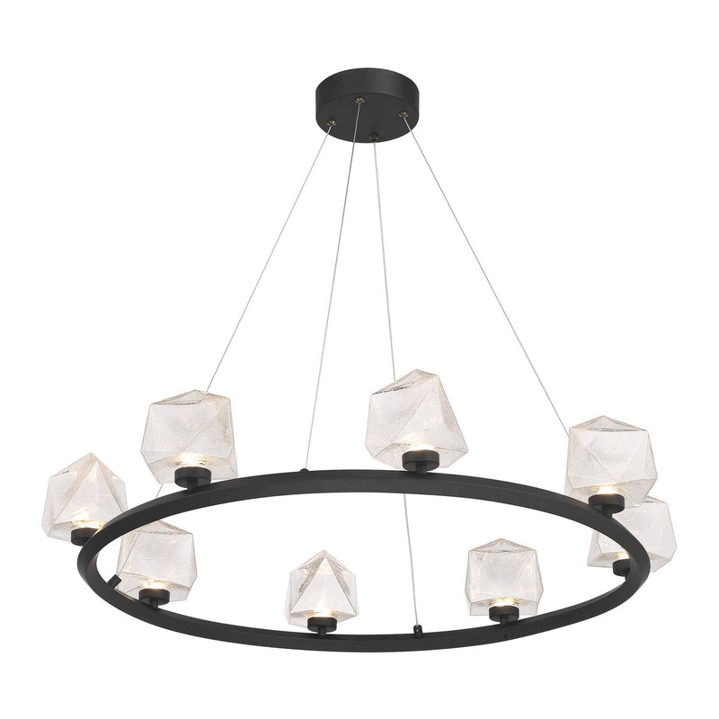 LED Chandelier<br /><span style="color:#4AB0CE;">Entrega: 2-3 semanas en USA</span><br /><span style="color:#4AB0CE;font-size:60%;">PREGUNTE POR ENTREGA EN PANAMA</span><br />Collection: Castello<br />Finish: Matte Black