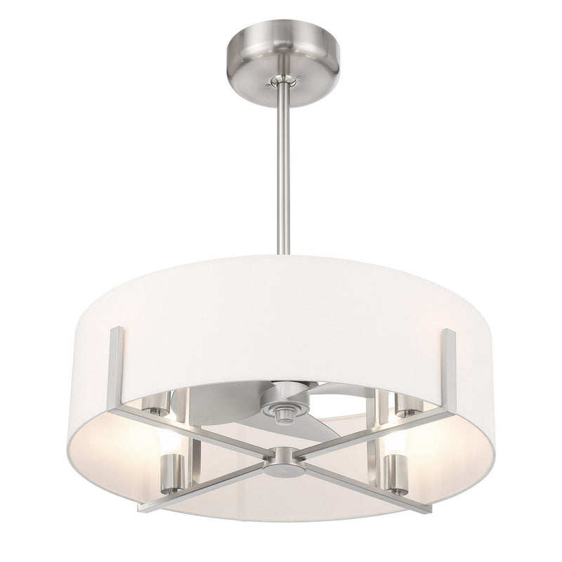 LED Fan D'Lier<br /><span style="color:#4AB0CE;">Entrega: 4-10 dias en USA</span><br /><span style="color:#4AB0CE;font-size:60%;">PREGUNTE POR ENTREGA EN PANAMA</span><br />Collection: Mansell<br />Finish: Satin Nickel