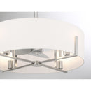 LED Fan D'Lier<br /><span style="color:#4AB0CE;">Entrega: 4-10 dias en USA</span><br /><span style="color:#4AB0CE;font-size:60%;">PREGUNTE POR ENTREGA EN PANAMA</span><br />Collection: Mansell<br />Finish: Satin Nickel