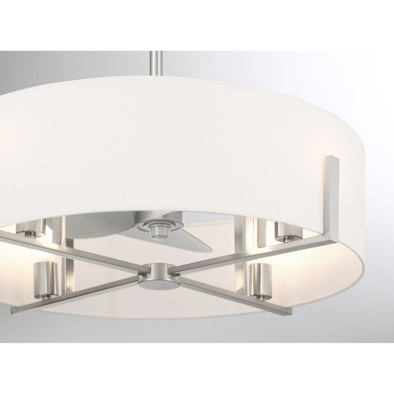 LED Fan D'Lier<br /><span style="color:#4AB0CE;">Entrega: 4-10 dias en USA</span><br /><span style="color:#4AB0CE;font-size:60%;">PREGUNTE POR ENTREGA EN PANAMA</span><br />Collection: Mansell<br />Finish: Satin Nickel