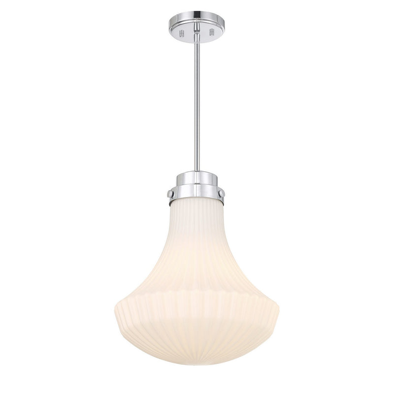 One Light Pendant<br /><span style="color:#4AB0CE;">Entrega: 4-10 dias en USA</span><br /><span style="color:#4AB0CE;font-size:60%;">PREGUNTE POR ENTREGA EN PANAMA</span><br />Collection: Bartlet<br />Finish: Polished Chrome
