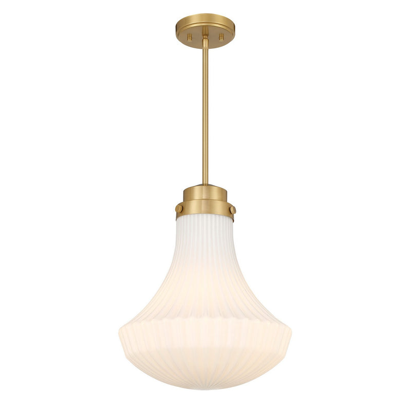 One Light Pendant<br /><span style="color:#4AB0CE;">Entrega: 4-10 dias en USA</span><br /><span style="color:#4AB0CE;font-size:60%;">PREGUNTE POR ENTREGA EN PANAMA</span><br />Collection: Bartlet<br />Finish: Warm Brass