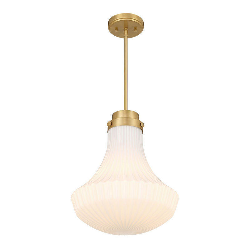 One Light Pendant<br /><span style="color:#4AB0CE;">Entrega: 4-10 dias en USA</span><br /><span style="color:#4AB0CE;font-size:60%;">PREGUNTE POR ENTREGA EN PANAMA</span><br />Collection: Bartlet<br />Finish: Warm Brass