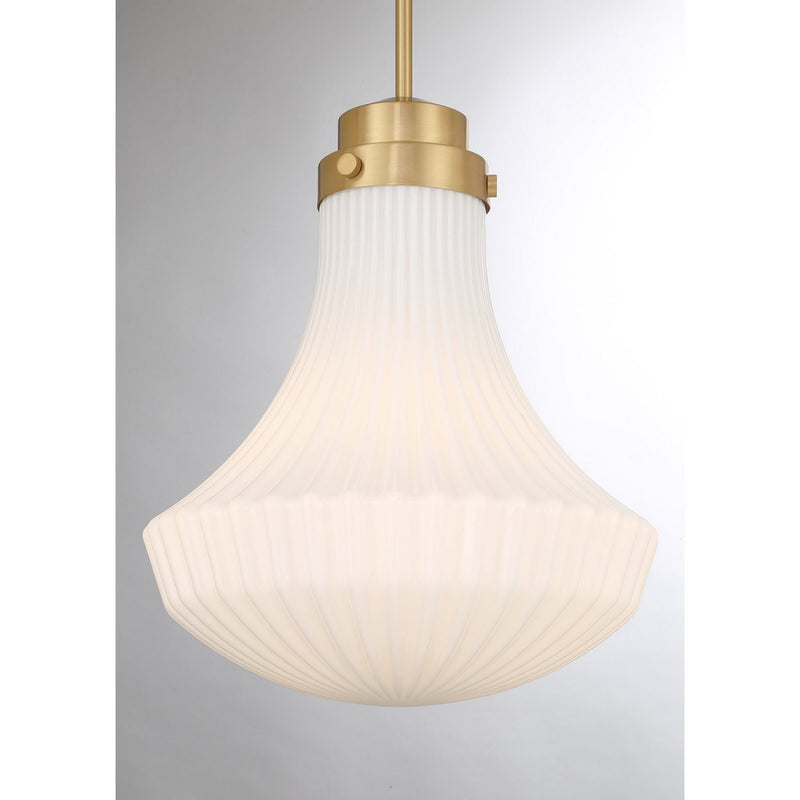 One Light Pendant<br /><span style="color:#4AB0CE;">Entrega: 4-10 dias en USA</span><br /><span style="color:#4AB0CE;font-size:60%;">PREGUNTE POR ENTREGA EN PANAMA</span><br />Collection: Bartlet<br />Finish: Warm Brass
