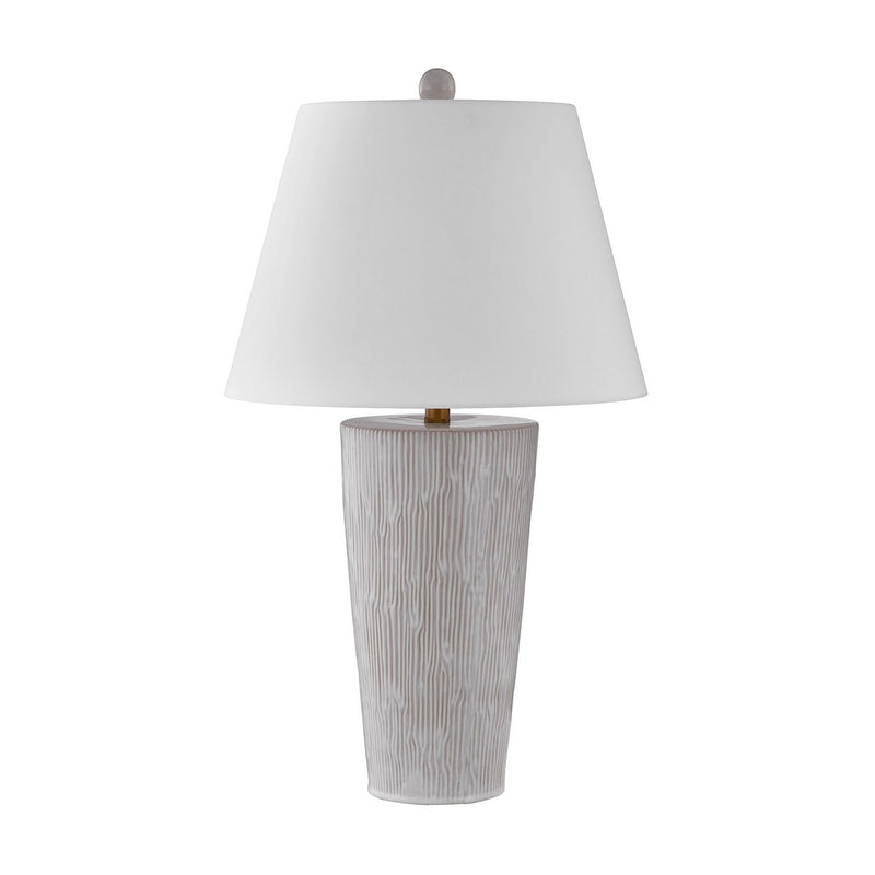 One Light Table Lamp<br /><span style="color:#4AB0CE;">Entrega: 2-3 semanas en USA</span><br /><span style="color:#4AB0CE;font-size:60%;">PREGUNTE POR ENTREGA EN PANAMA</span><br />Collection: James<br />Finish: Distressed White