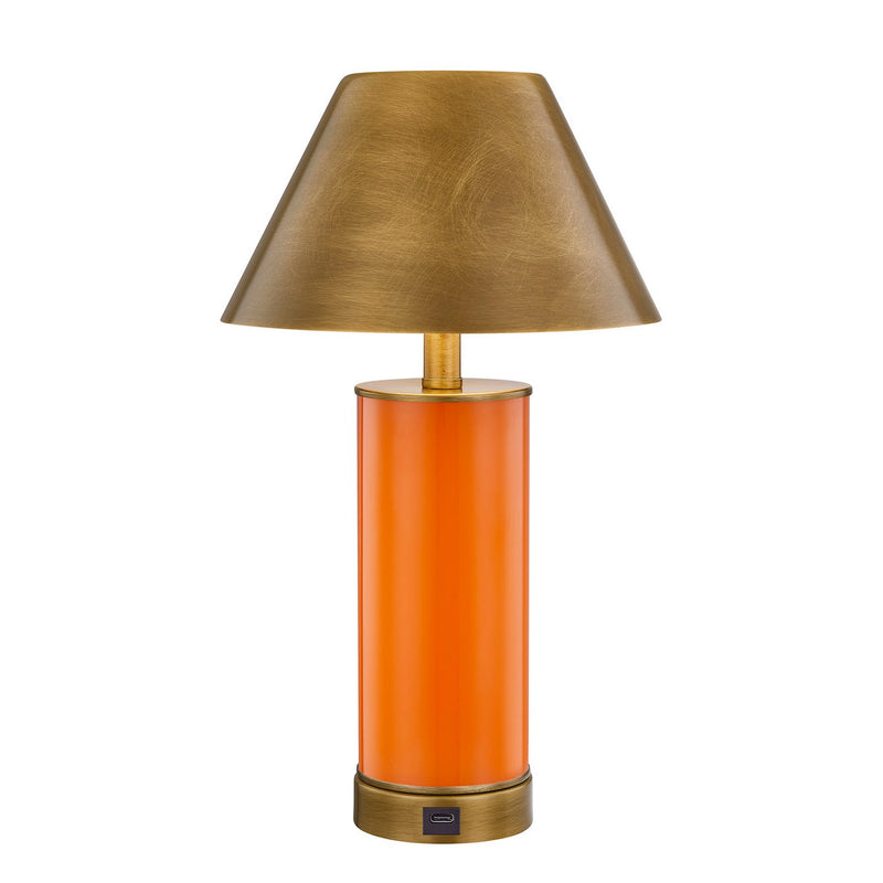 LED Table Lamp<br /><span style="color:#4AB0CE;">Entrega: 7-8 semanas en USA</span><br /><span style="color:#4AB0CE;font-size:60%;">PREGUNTE POR ENTREGA EN PANAMA</span><br />Collection: Molly<br />Finish: Exuberance Orange