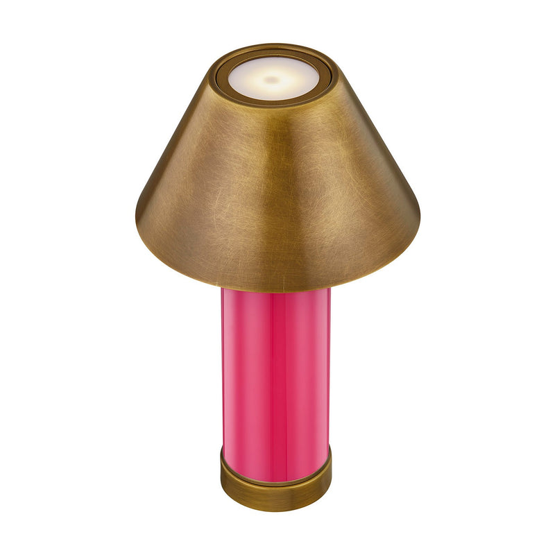 LED Table Lamp<br /><span style="color:#4AB0CE;">Entrega: 7-8 semanas en USA</span><br /><span style="color:#4AB0CE;font-size:60%;">PREGUNTE POR ENTREGA EN PANAMA</span><br />Collection: Molly<br />Finish: Fuschia Rose