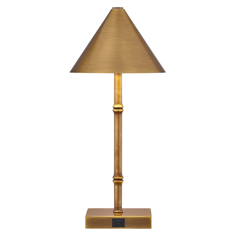 LED Table Lamp<br /><span style="color:#4AB0CE;">Entrega: 7-8 semanas en USA</span><br /><span style="color:#4AB0CE;font-size:60%;">PREGUNTE POR ENTREGA EN PANAMA</span><br />Collection: Mae<br />Finish: Brass Bamboo