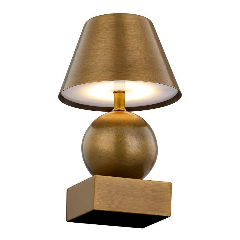 LED Table Lamp<br /><span style="color:#4AB0CE;">Entrega: 7-8 semanas en USA</span><br /><span style="color:#4AB0CE;font-size:60%;">PREGUNTE POR ENTREGA EN PANAMA</span><br />Collection: Silas<br />Finish: Brass