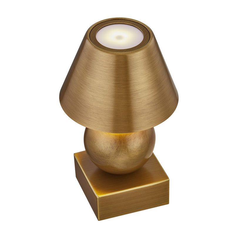 LED Table Lamp<br /><span style="color:#4AB0CE;">Entrega: 7-8 semanas en USA</span><br /><span style="color:#4AB0CE;font-size:60%;">PREGUNTE POR ENTREGA EN PANAMA</span><br />Collection: Silas<br />Finish: Brass