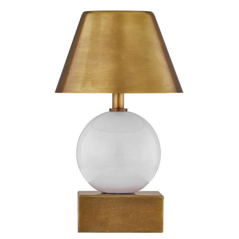 LED Table Lamp<br /><span style="color:#4AB0CE;">Entrega: 7-8 semanas en USA</span><br /><span style="color:#4AB0CE;font-size:60%;">PREGUNTE POR ENTREGA EN PANAMA</span><br />Collection: Silas<br />Finish: Ceramic and Brass
