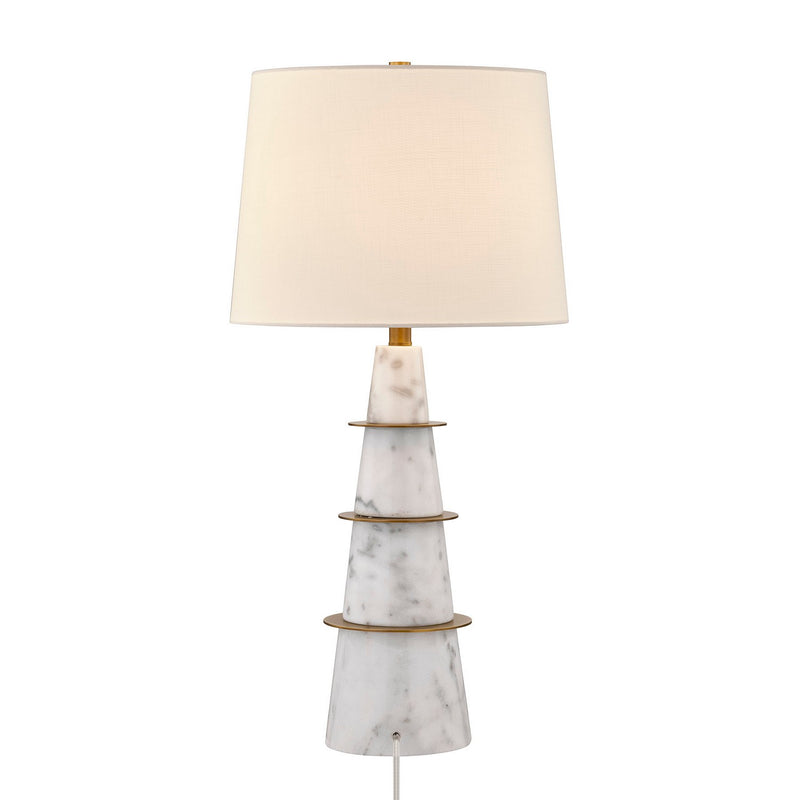One Light Table Lamp<br /><span style="color:#4AB0CE;">Entrega: 7-8 semanas en USA</span><br /><span style="color:#4AB0CE;font-size:60%;">PREGUNTE POR ENTREGA EN PANAMA</span><br />Collection: Duffield<br />Finish: White