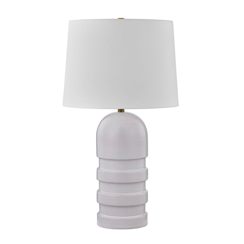 One Light Table Lamp<br /><span style="color:#4AB0CE;">Entrega: 4-10 dias en USA</span><br /><span style="color:#4AB0CE;font-size:60%;">PREGUNTE POR ENTREGA EN PANAMA</span><br />Collection: Wehunt<br />Finish: White