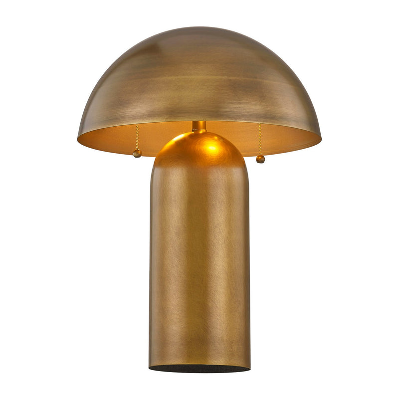 One Light Table Lamp<br /><span style="color:#4AB0CE;">Entrega: 2-3 semanas en USA</span><br /><span style="color:#4AB0CE;font-size:60%;">PREGUNTE POR ENTREGA EN PANAMA</span><br />Collection: McKey<br />Finish: Brass