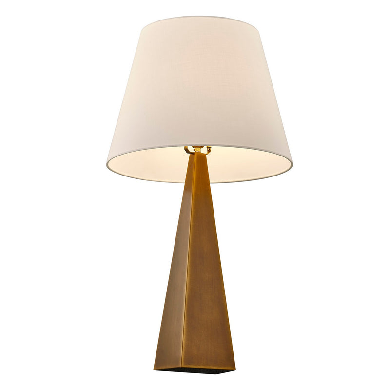 One Light Table Lamp<br /><span style="color:#4AB0CE;">Entrega: 7-8 semanas en USA</span><br /><span style="color:#4AB0CE;font-size:60%;">PREGUNTE POR ENTREGA EN PANAMA</span><br />Collection: Dunham<br />Finish: Brass