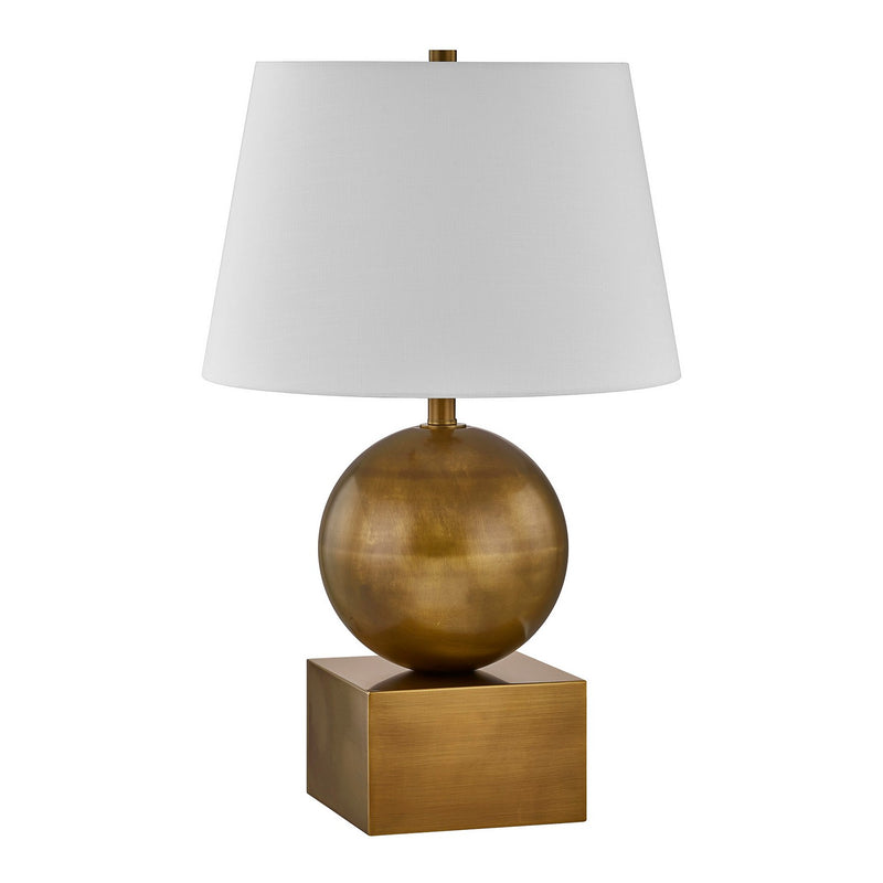 One Light Table Lamp<br /><span style="color:#4AB0CE;">Entrega: 7-8 semanas en USA</span><br /><span style="color:#4AB0CE;font-size:60%;">PREGUNTE POR ENTREGA EN PANAMA</span><br />Collection: Brumfield<br />Finish: Brass