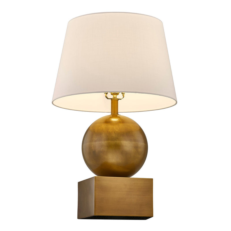One Light Table Lamp<br /><span style="color:#4AB0CE;">Entrega: 7-8 semanas en USA</span><br /><span style="color:#4AB0CE;font-size:60%;">PREGUNTE POR ENTREGA EN PANAMA</span><br />Collection: Brumfield<br />Finish: Brass