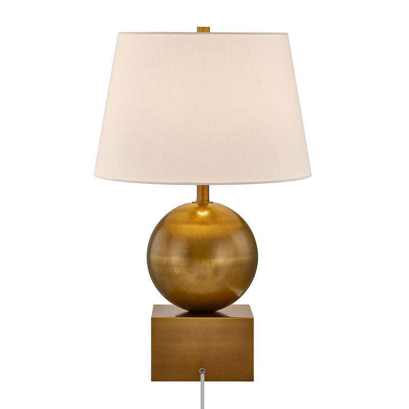 One Light Table Lamp<br /><span style="color:#4AB0CE;">Entrega: 7-8 semanas en USA</span><br /><span style="color:#4AB0CE;font-size:60%;">PREGUNTE POR ENTREGA EN PANAMA</span><br />Collection: Brumfield<br />Finish: Brass