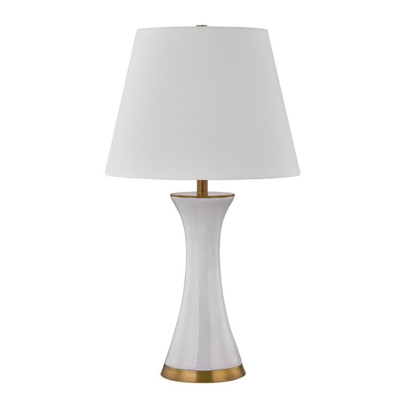 One Light Table Lamp<br /><span style="color:#4AB0CE;">Entrega: 4-10 dias en USA</span><br /><span style="color:#4AB0CE;font-size:60%;">PREGUNTE POR ENTREGA EN PANAMA</span><br />Collection: Dana<br />Finish: White