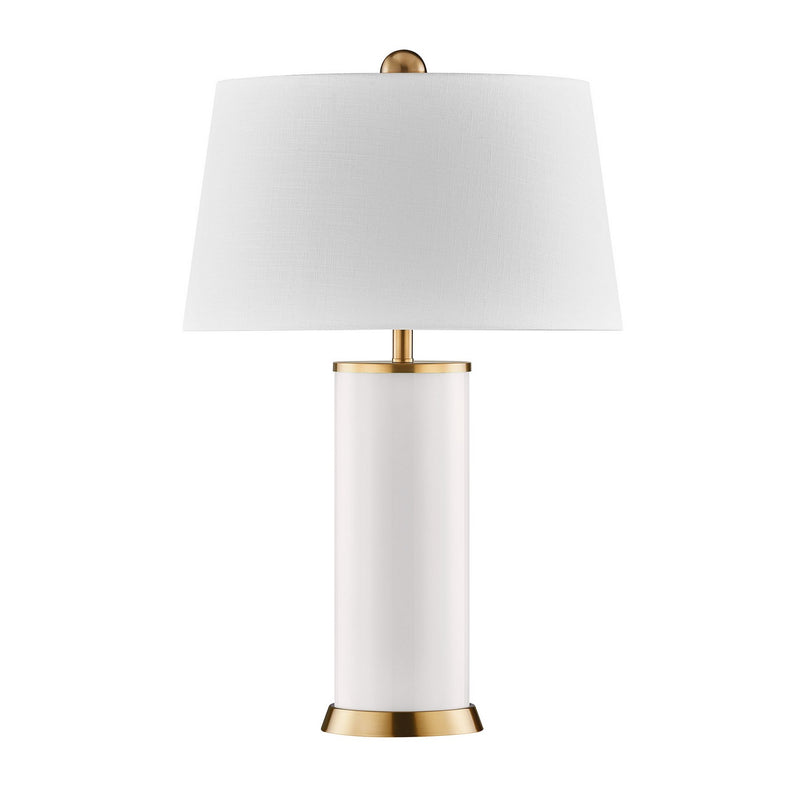 One Light Table Lamp<br /><span style="color:#4AB0CE;">Entrega: 7-8 semanas en USA</span><br /><span style="color:#4AB0CE;font-size:60%;">PREGUNTE POR ENTREGA EN PANAMA</span><br />Collection: Melissa<br />Finish: Blanc de Blanc