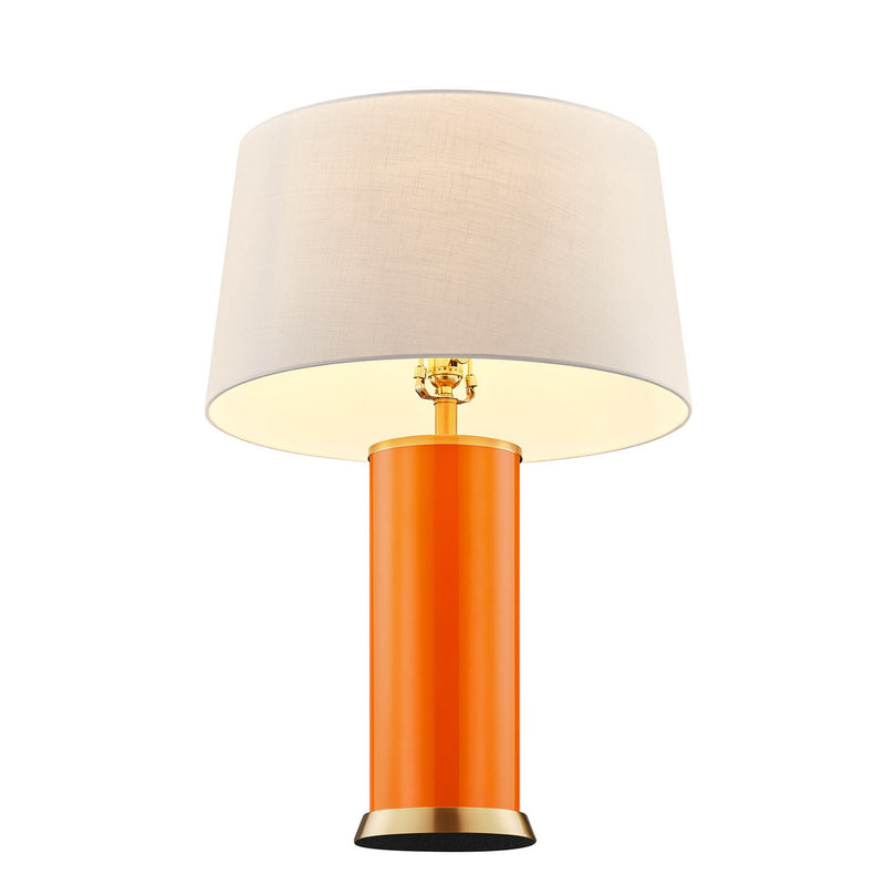 One Light Table Lamp<br /><span style="color:#4AB0CE;">Entrega: 7-8 semanas en USA</span><br /><span style="color:#4AB0CE;font-size:60%;">PREGUNTE POR ENTREGA EN PANAMA</span><br />Collection: Melissa<br />Finish: Exuberance Orange