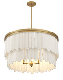 Nine Light Pendant<br /><span style="color:#4AB0CE;">Entrega: 10-11 semanas en USA</span><br /><span style="color:#4AB0CE;font-size:60%;">PREGUNTE POR ENTREGA EN PANAMA</span><br />Collection: Briscade<br />Finish: Painted Legacy Brass