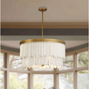 Nine Light Pendant<br /><span style="color:#4AB0CE;">Entrega: 10-11 semanas en USA</span><br /><span style="color:#4AB0CE;font-size:60%;">PREGUNTE POR ENTREGA EN PANAMA</span><br />Collection: Briscade<br />Finish: Painted Legacy Brass