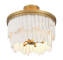 Six Light Semi Flush Mount<br /><span style="color:#4AB0CE;">Entrega: 4-10 dias en USA</span><br /><span style="color:#4AB0CE;font-size:60%;">PREGUNTE POR ENTREGA EN PANAMA</span><br />Collection: Briscade<br />Finish: Painted Legacy Brass