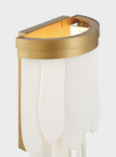 One Light Wall Sconce<br /><span style="color:#4AB0CE;">Entrega: 4-10 dias en USA</span><br /><span style="color:#4AB0CE;font-size:60%;">PREGUNTE POR ENTREGA EN PANAMA</span><br />Collection: Briscade<br />Finish: Painted Legacy Brass