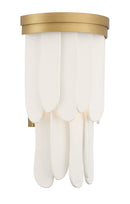 One Light Wall Sconce<br /><span style="color:#4AB0CE;">Entrega: 4-10 dias en USA</span><br /><span style="color:#4AB0CE;font-size:60%;">PREGUNTE POR ENTREGA EN PANAMA</span><br />Collection: Briscade<br />Finish: Painted Legacy Brass