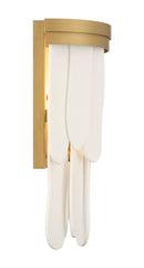 One Light Wall Sconce<br /><span style="color:#4AB0CE;">Entrega: 4-10 dias en USA</span><br /><span style="color:#4AB0CE;font-size:60%;">PREGUNTE POR ENTREGA EN PANAMA</span><br />Collection: Briscade<br />Finish: Painted Legacy Brass