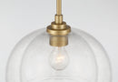One Light Convertible Semi Flush/Pendant<br /><span style="color:#4AB0CE;">Entrega: 4-10 dias en USA</span><br /><span style="color:#4AB0CE;font-size:60%;">PREGUNTE POR ENTREGA EN PANAMA</span><br />Collection: Glint<br />Finish: Legacy Brass
