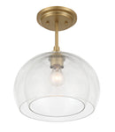 One Light Convertible Semi Flush/Pendant<br /><span style="color:#4AB0CE;">Entrega: 4-10 dias en USA</span><br /><span style="color:#4AB0CE;font-size:60%;">PREGUNTE POR ENTREGA EN PANAMA</span><br />Collection: Glint<br />Finish: Legacy Brass