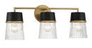 Three Light Vanity<br /><span style="color:#4AB0CE;">Entrega: 2-3 semanas en USA</span><br /><span style="color:#4AB0CE;font-size:60%;">PREGUNTE POR ENTREGA EN PANAMA</span><br />Collection: Stamford<br />Finish: Legacy Brass