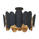 Seven Light Semi Flush Mount<br /><span style="color:#4AB0CE;">Entrega: 4-10 dias en USA</span><br /><span style="color:#4AB0CE;font-size:60%;">PREGUNTE POR ENTREGA EN PANAMA</span><br />Collection: Vailen<br />Finish: Dark Matte Black