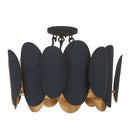 Seven Light Semi Flush Mount<br /><span style="color:#4AB0CE;">Entrega: 4-10 dias en USA</span><br /><span style="color:#4AB0CE;font-size:60%;">PREGUNTE POR ENTREGA EN PANAMA</span><br />Collection: Vailen<br />Finish: Dark Matte Black