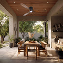 Minka Aire - F694L-CL/DK - 52"Ceiling Fan - Ventiara - Coal Black