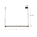 Kuzco Lighting - LP46841-VB-UNV - LED Linear Pendant - Laurence - Vintage Brass