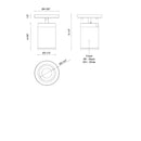 Kuzco Lighting - LD3-SA04W10-3036-WH-UNV-010 - LED Ceiling Mount - Lorna - White